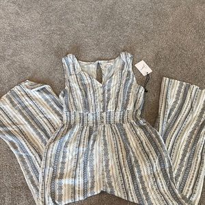 Blue and white jumper